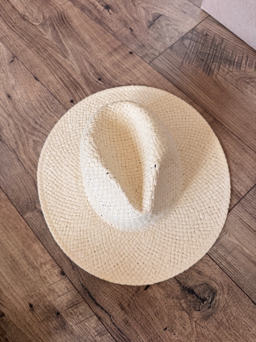 Madewell Natural Straw Fedora Hat - Cream